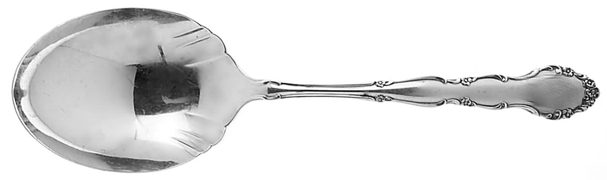Flirtation (Silverplate, 1959) Solid Smooth Casserole Spoon by Oneida Silver-1