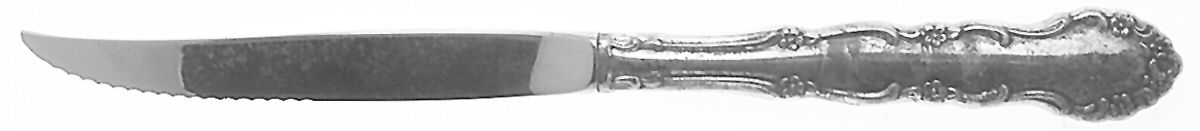 Flirtation (Silverplate, 1959) Individual Steak Knife Hollow Handle by Oneida Silver-1