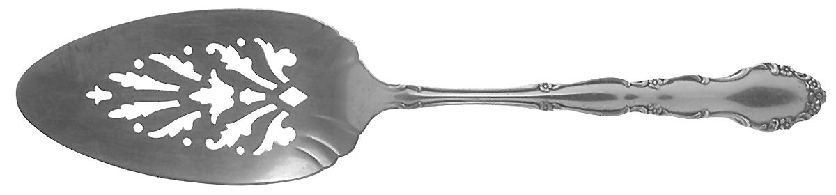 Flirtation (Silverplate, 1959) Solid Pierced Pie Server by Oneida Silver-1