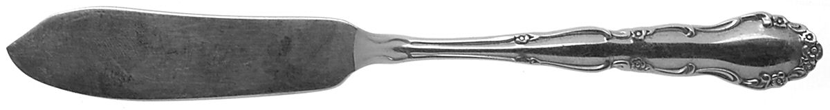 Flirtation (Silverplate, 1959) Flat Handle Master Butter Knife by Oneida Silver-1