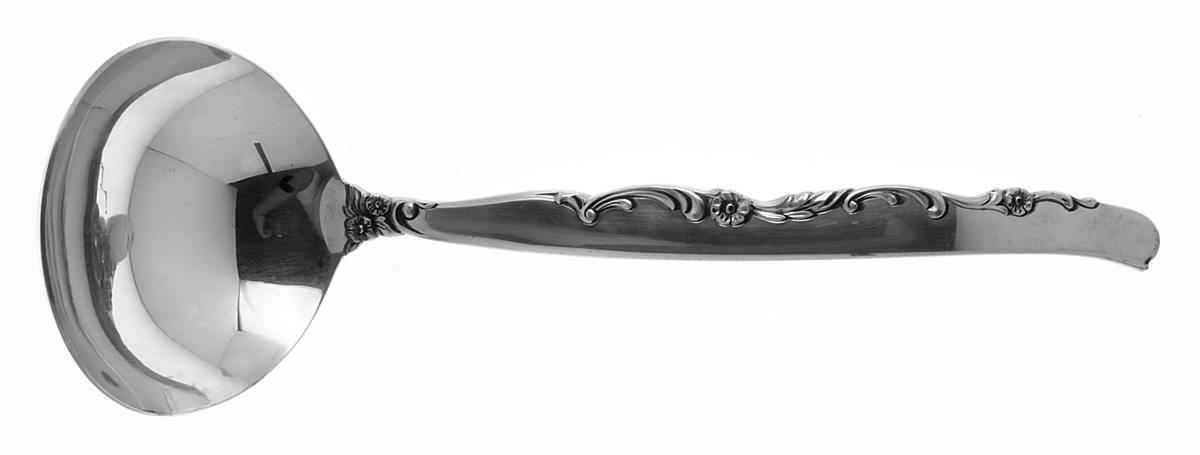 Flower Lane (Sterling, 1957) Solid Gravy Ladle by Oneida Silver-1