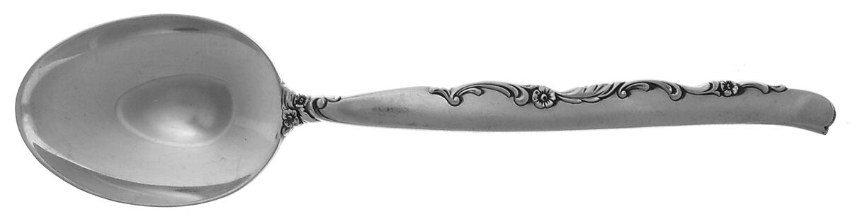 Flower Lane (Sterling, 1957) Dessert/Oval Soup Spoon by Oneida Silver-1