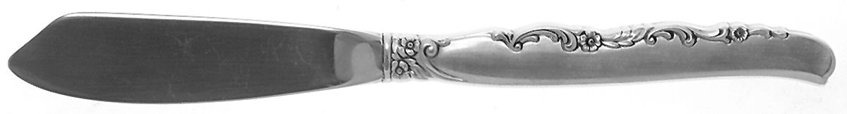 Flower Lane (Sterling, 1957) Hollow Handle Master Butter Knife by Oneida Silver-1