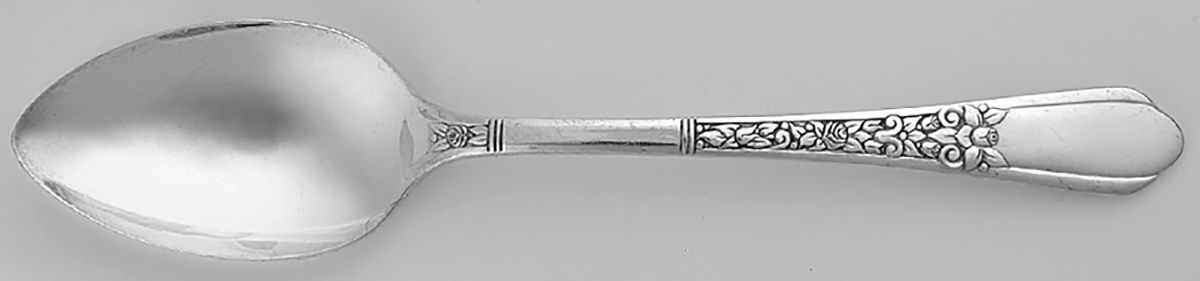 Floral II (Silverplate, 1938) Place/Oval Soup Spoon by Oneida Silver-1