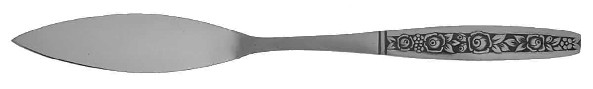 Floral Panel (Stainless) Flat Handle Master Butter Knife by Oneida Silver-1