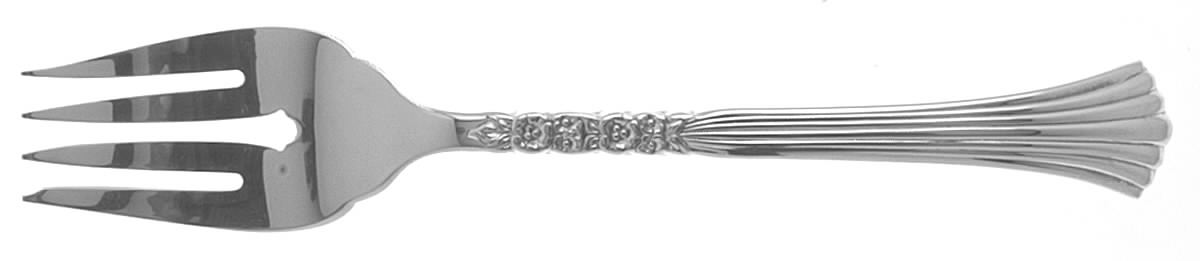 Floral Queen (Silverplate, 1992) Individual Salad Fork by Oneida Silver-1