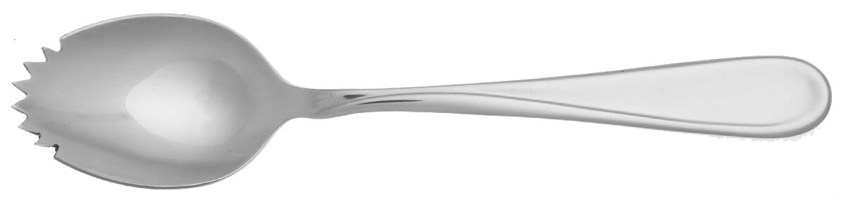 Flight-Reliance (Stainless) Fruit/Orange Spoon Individual, Serrated Bowl HC by Oneida Silver-1