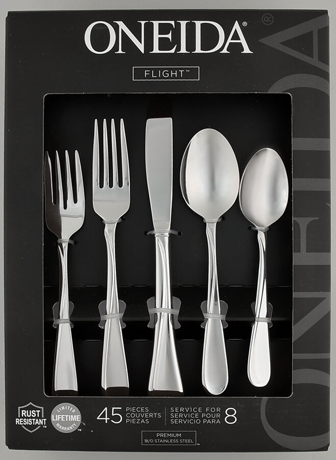 Flight-Reliance (Stainless) 45 Piece Set by Oneida Silver-1