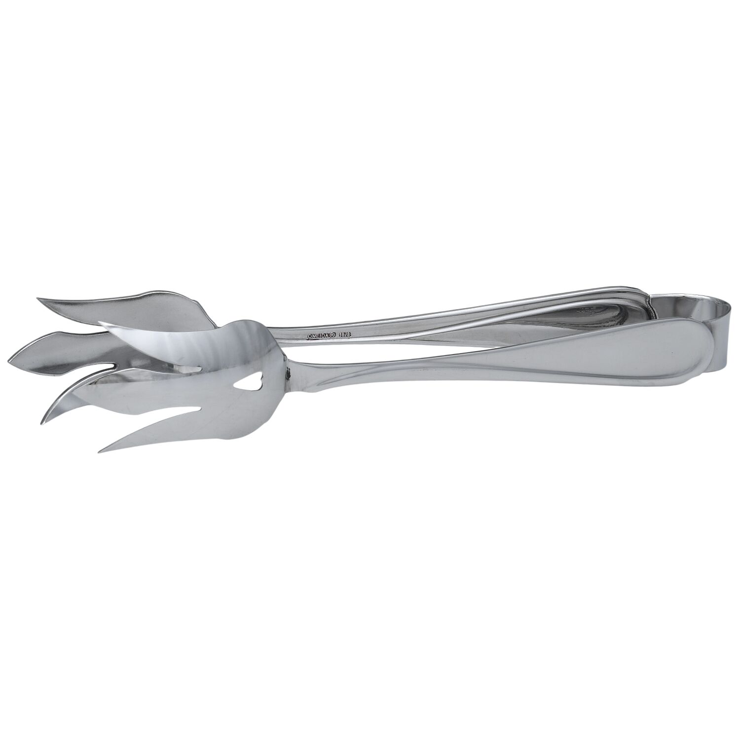 Flight-Reliance (Stainless) Solid Lettuce Tongs by Oneida Silver-1