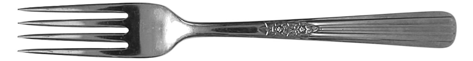 Fluted Rose (Stainless) Fork by Oneida Silver-1