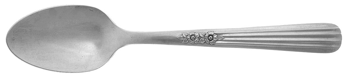 Fluted Rose (Stainless) Teaspoon by Oneida Silver-1