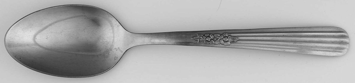 Fluted Rose (Stainless) Place/Oval Soup Spoon by Oneida Silver-1