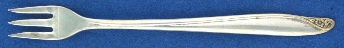 Flowertime (Silverplate, 1963) Cocktail/Seafood Fork by Oneida Silver-1