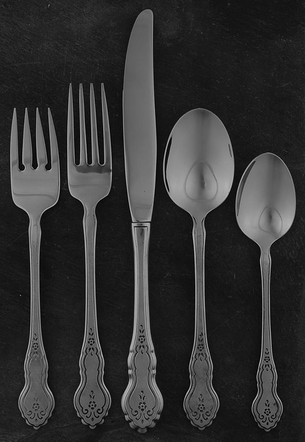 Folk Art (Stainless) 5 Piece Place Setting by Oneida Silver-1