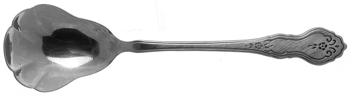 Folk Art (Stainless) Sugar Shell Spoon by Oneida Silver-1
