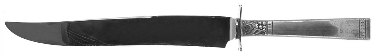 Forever (Silverplate, 1939) Large Stainless Blade Roast Carving Knife by Oneida Silver-1