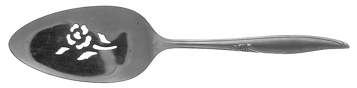 Forever Rose (Stainless, Kenwood) Pierced All Stainless Pie Server by Oneida Silver-1