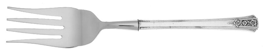 Fortune (Silverplate, 1939) Cold Meat Fork Large, Stainless Tines HC by Oneida Silver-1