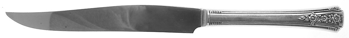 Fortune (Silverplate, 1939) Small Steak Carving Knife with Stainless Blade by Oneida Silver-1