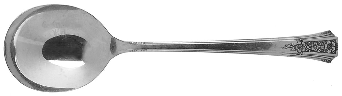 Fortune (Silverplate, 1939) Round Bowl Soup Spoon (Gumbo) by Oneida Silver-1