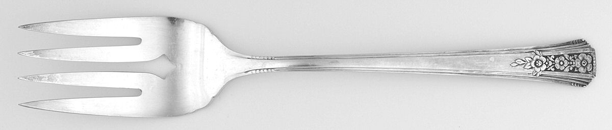 Fortune (Silverplate, 1939) Medium Solid Cold Meat Serving Fork by Oneida Silver-1
