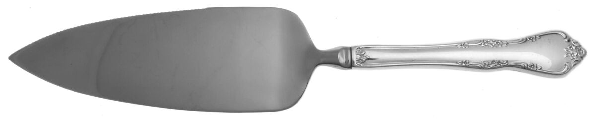 Fredericksburg (Silverplate, 1968) Pie Server with Serrated Stainless Blade HC by Oneida Silver-1