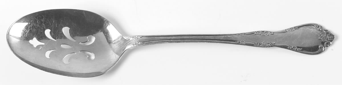 Fredericksburg (Silverplate, 1968) Pierced Tablespoon (Serving Spoon) by Oneida Silver-1