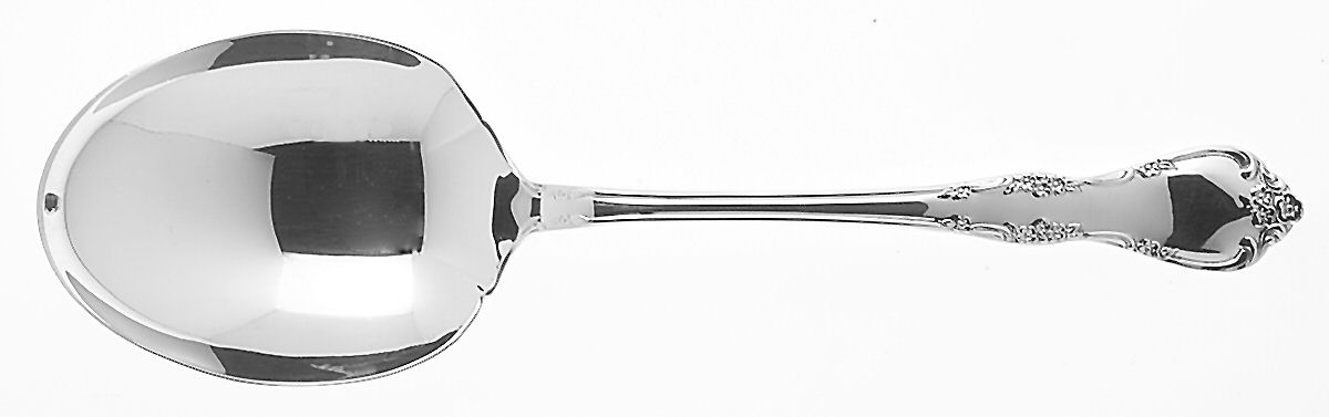 Fredericksburg (Silverplate, 1968) Solid Smooth Casserole Spoon by Oneida Silver-1