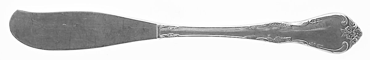 Fredericksburg (Silverplate, 1968) Flat Handle Butter Spreader by Oneida Silver-1