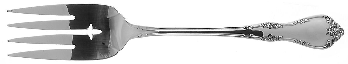 Fredericksburg (Silverplate, 1968) Medium Solid Cold Meat Serving Fork by Oneida Silver-1