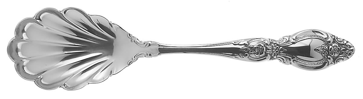 Frederick II (Stainless) Sugar Shell Spoon by Oneida Silver-1