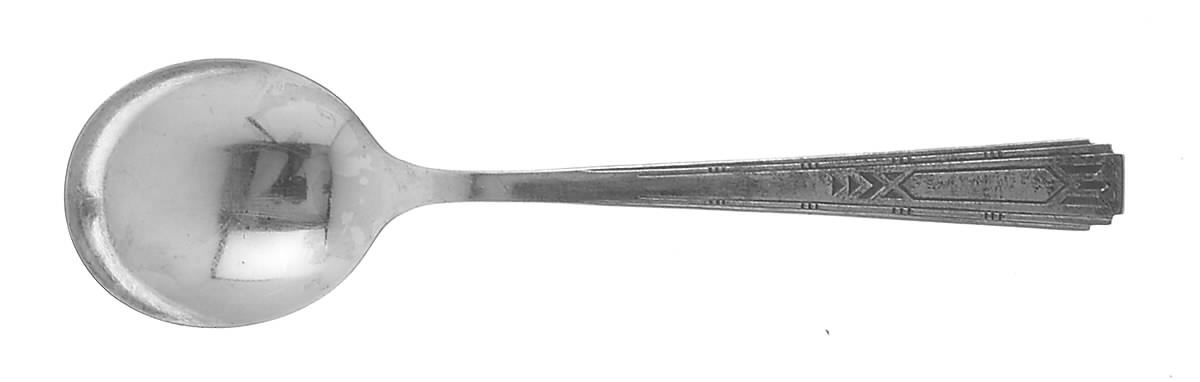 Friendship-Medality (Silverlpt, 1932) Round Bowl Soup Spoon (Gumbo) by Oneida Silver-1