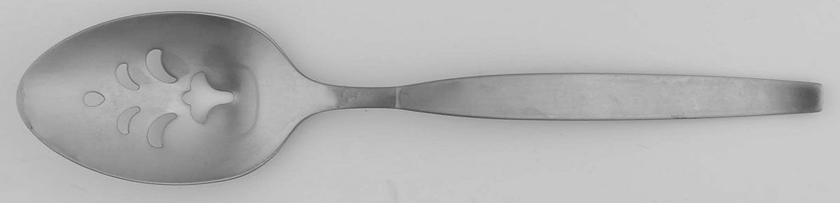 Frostfire (Stainless) Pierced Tablespoon (Serving Spoon) by Oneida Silver-1