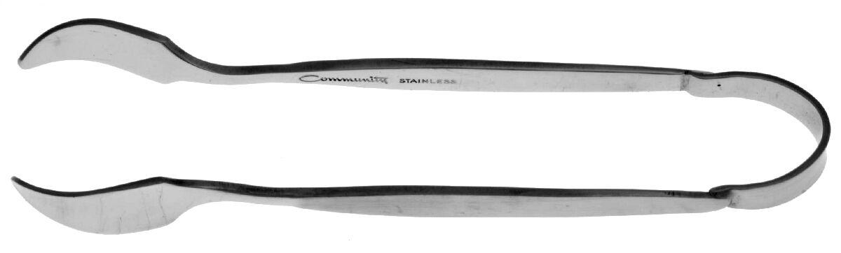 Frostfire (Stainless) Sugar Tongs Solid HC by Oneida Silver-1