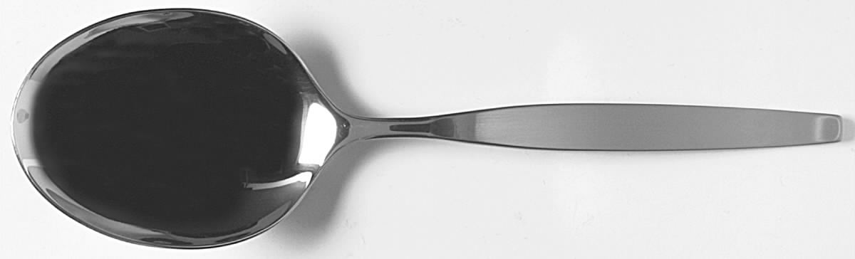 Frostfire (Stainless) Solid Smooth Casserole Spoon by Oneida Silver-1