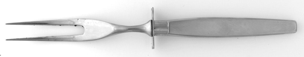 Frostfire (Stainless) Small Steak Carving Fork with Stainless Prongs by Oneida Silver-1