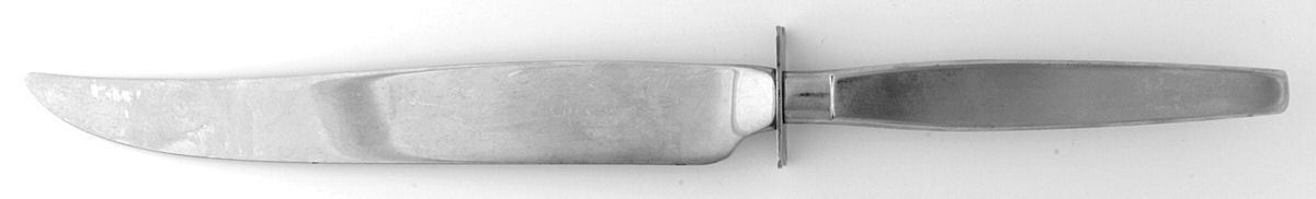 Frostfire (Stainless) Small Steak Carving Knife with Stainless Blade by Oneida Silver-1