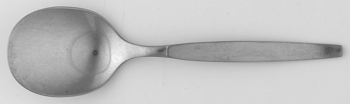 Frostfire (Stainless) Straight Handle Baby Spoon by Oneida Silver-1