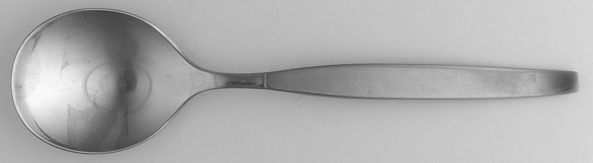 Frostfire (Stainless) Round Bowl Soup Spoon (Gumbo) by Oneida Silver-1