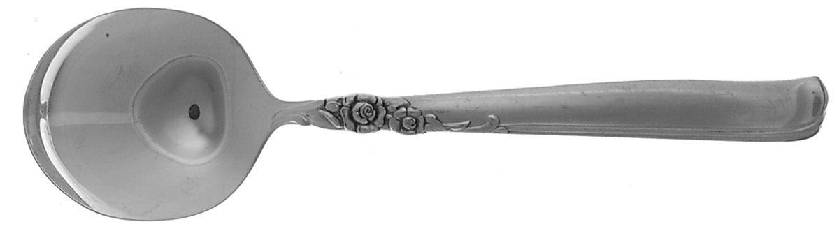 Gay Adventure (Silverplate, 1955) Round Bowl Soup Spoon (Cream Soup) by Oneida Silver-1