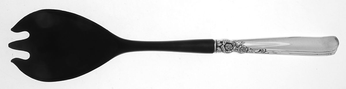 Gay Adventure (Silverplate, 1955) Salad Serving Fork with Plastic Prongs by Oneida Silver-1