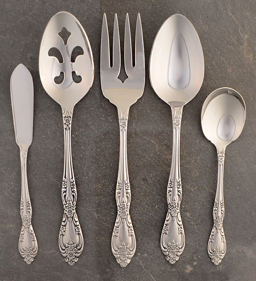 Galveston (Stainless) 5 Piece Hostess Set by Oneida Silver-1