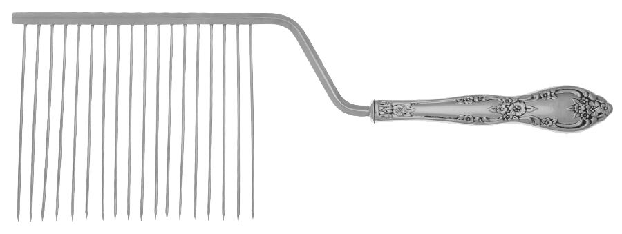 Galveston (Stainless) Cake Breaker with Silverplate Prongs HC by Oneida Silver-1