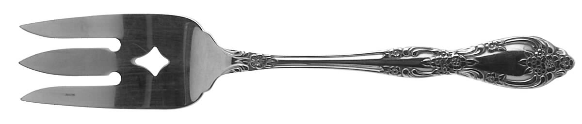 Galveston (Stainless) Medium Solid Cold Meat Serving Fork by Oneida Silver-1