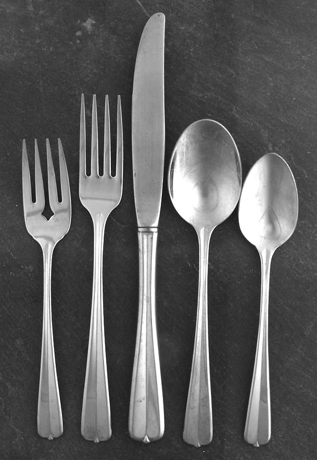 Gala-Impulse (Stainless) 40 Piece Estate Set by Oneida Silver-1