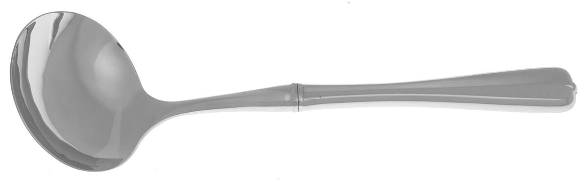 Gala-Impulse (Stainless) Gravy Ladle with No Spout Stainless Bowl HC by Oneida Silver-1
