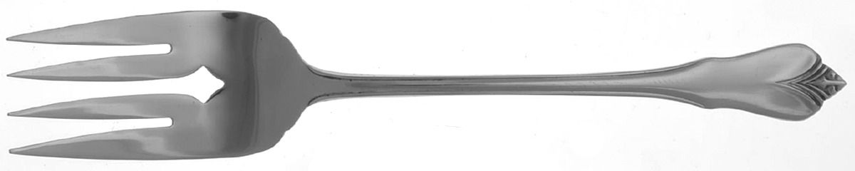 Gatsby (Northland, Stainless) Medium Solid Cold Meat Serving Fork by Oneida Silver-1