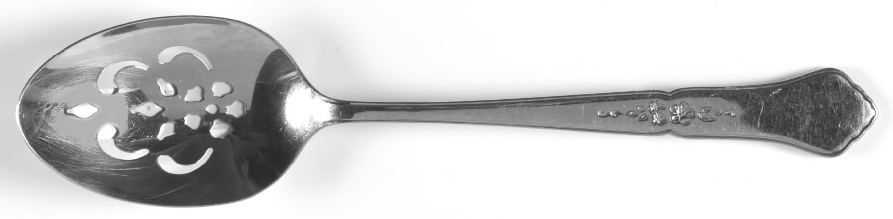 Gazebo (Stainless) Pierced Tablespoon (Serving Spoon) by Oneida Silver-1