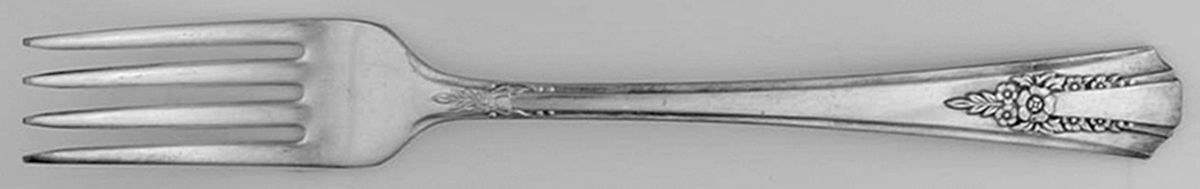 Genesee (Silverplate, 1940) Fork by Oneida Silver-1