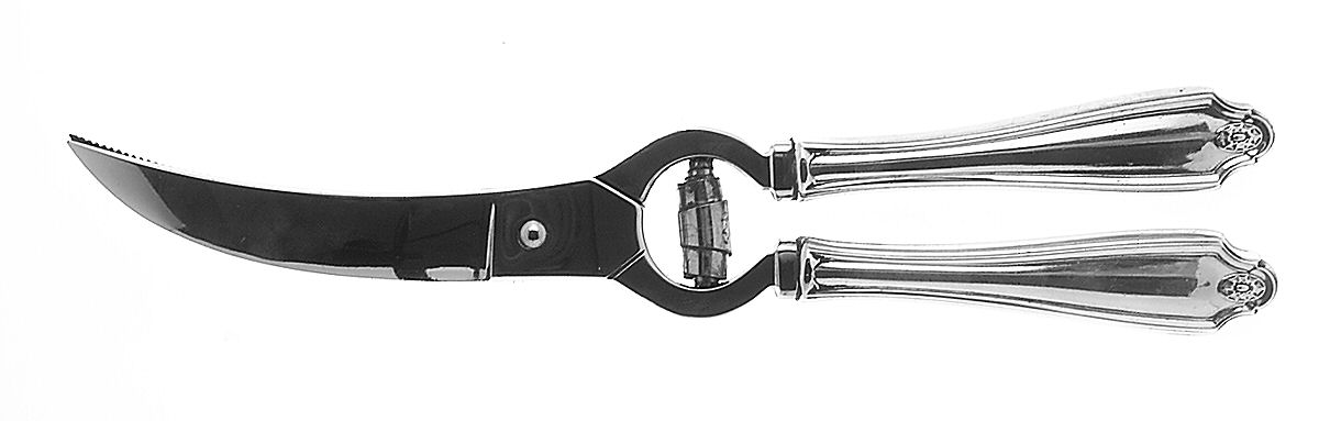 Georgian (Silverplate, 1912) Poultry Shears with Stainless Blades by Oneida Silver-1